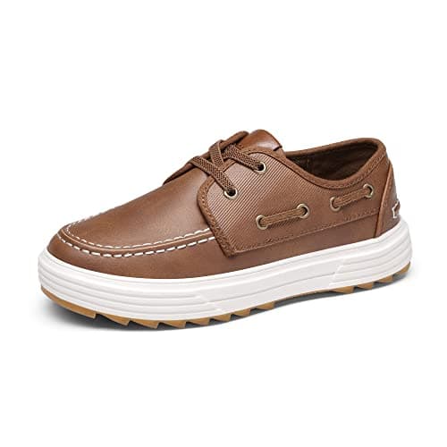 Image of Bruno Marc Boy's Boat Shoes Slip on Loafers Dress Casual School Shoes,Size 12 Little Kid,Brown,SBLS2336K