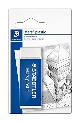 Image of STAEDTLER ‎526 50 BKD Mars Eraser, Premium-Quality, Latex & Phthalate-Free (Pack of 1), White