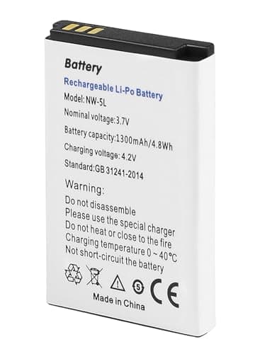 Image of SHAWOROCE 3.7 V 1300 mAh Battery RCB01P01 RCB413 Compatible with Doro Primo 406 413 414 418 Mobile Phone Flip Portable Phone Smartphone Li-Ion Li-Po Batteries RCBNTC01