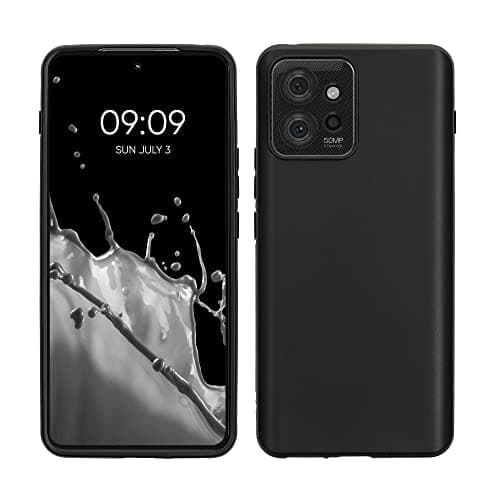 Image of kwmobile Case for Motorola ThinkPhone Case - Soft Cover - Shockproof TPU Material - Wireless Charging - Black Matte