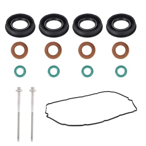 Image of AUTO OCCASION Fuel Injector Repair Seal Washer O-Ring Bolts and Gasket Compatible with Ford Transit MK7 2.2 2.4 3.2 TDCI
