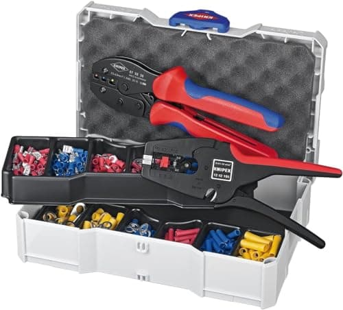 Image of KNIPEX Crimp Assortment for Cable Connectors 14 Parts 265 mm, 97 90 22