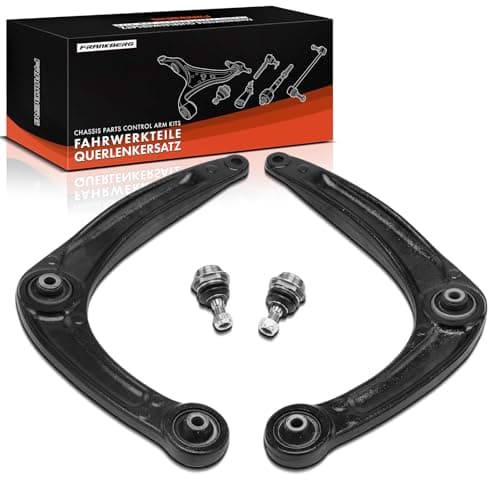 Image of Frankberg 2x Control Arm 2x Ball Joint Assembly Compatible with Berlingo Box/MPV B9 1.6L 2008-2023 C4 Coupe LA 1.4L-2.0L 2004-2011 307 3A/C 1.4L-2.0L 2000-2009 Replace# 364053