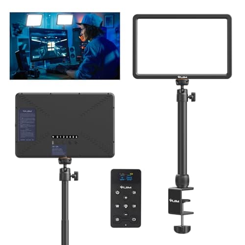 Image of ULANZI K20 Key Light LED Video Light with Remote Control, Professional Studio LED Panel with 600 Lumens and 10W, 11" Video Light Dimmable 2500K-9000K, for YouTube/Live Streaming