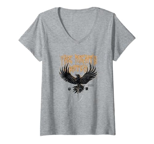 Image of Womens Game of Thrones Nights Watch Eagle V-Neck T-Shirt