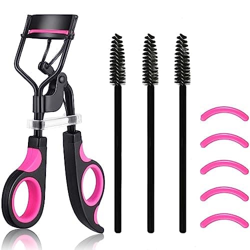 Image of Eyelash Curler, 3 in 1 Lash Curler Kit with 5 Extra Replacement Refill Pads Eyelash Applicator Makeup Tool