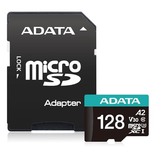 Image of ADATA Premier Pro 128GB microSDXC/SDHC UHS-I U3 Class 10(V30S) Memory Card included adapter, black