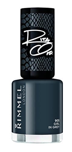 Image of Rimmel London 60 Seconds Super Shine Nail Polish, 905 Girl In Grey, 8 ml, Packaging May Vary