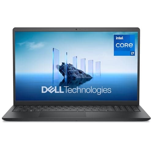 Image of Dell 15 Laptop DC15250 15.6" FHD (1920 x 1080) 120Hz, Intel Core i7-1355U Processor, Intel UHD Graphics, 16GB DDR4 RAM, 512GB SSD, Windows 11 Home, UK Keyboard - Carbon Black