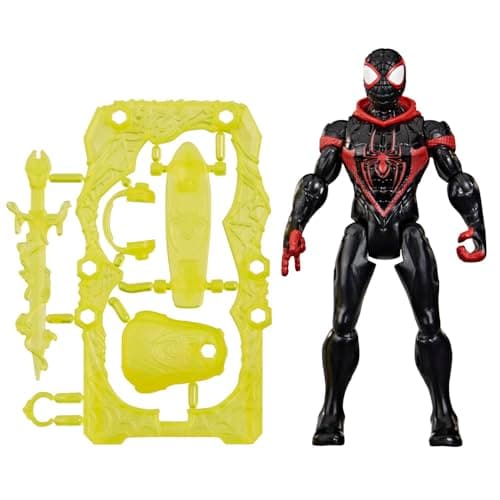 Image of Marvel Spider-Man ActionVerse Miles Morales Action Figure & Accessories, 11.4-cm (4.5 inch) Super Hero Toys & Figures for Children, Ages 4+