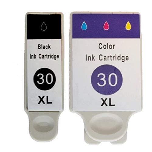 Image of 2 High Capacity Non Oem replacement Compatible with Kodak 30XL Compatible Ink Cartridges Combo Pack 30 Black + 30CL Colour For ESP C110 ESP C310 ESP C315 ESP Series C100 ESP Series C300 ESP Office 2150 ESP Office 2170 ESP Office Series 2100 Hero 3.1 Hero 5.1 AIO Printer