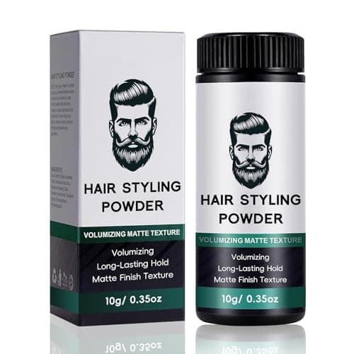 Image of Hair Styling Texturizing Powder, Hair Texture Powder for Men and Women, Hair Styling Powder, Hair Volume Powder, Natural Matte Finish, Long-lasting Hold, No Grease, Hair Powder for All Hair Types, 10g