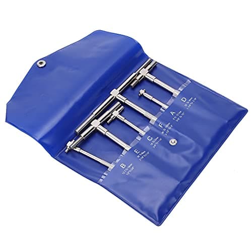 Image of 6Pcs Telescopic Gauge Set, 90-150mm Bore Gauge Telescoping Bore Gauge Set, Small Hole Gage Measuring Tool for Measuring Holes