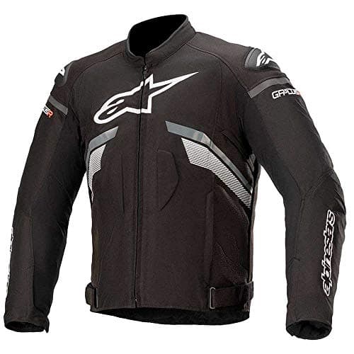 Image of Alpinestars Motorcycle Jacket with Protectors Motorcycle Jacket T-GP Plus R V3 Textile Jacket Black/Dark Grey/White L Men Athletes All Year Round