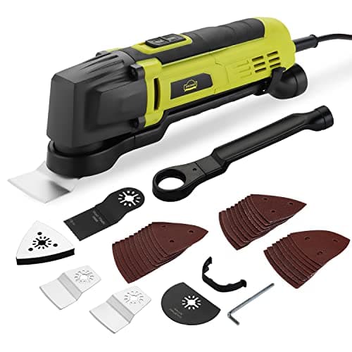 Image of DEWINNER Oscillating Multi-Tool, Detail Sander for Drill Attachment,Sanding Kit, a Mini Saw & Grinder, Scraper and Grout Remover, Variable Speed Universal Fit Accessory