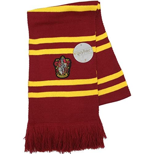 Image of Harry Potter Scarf GRYFFINDOR with embroidered emblem Ultra Soft - 100% Original WARNER BROS