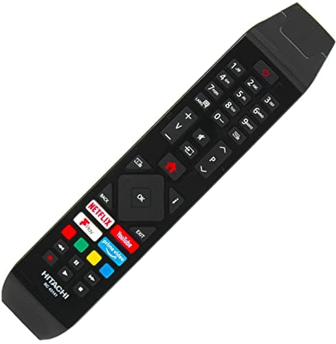 Image of Original RC43141P TV Remote Control Compatible with Hitachi 32HEV200U 43HK25T74U 43HK6100U 50HK6100U 55HK6100U 58HK6100U 65HL26T64U Smart Freeview 4K UHD HDR LED