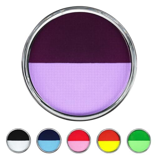 Image of LOPHE Face Body Paint, 2 Colors Water Soluble Face Body Makeup Pigment for Adults Kids, Water Based Face Palette Paint, Face Painting Supplies for Halloween Drama Stage Performance Makeup, 30g