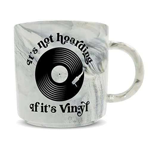 Image of Hippowarehouse It's not Hoarding if It's Vinyl Printed Mug Various Colour Options Ceramic Cup Kitchenware 11oz