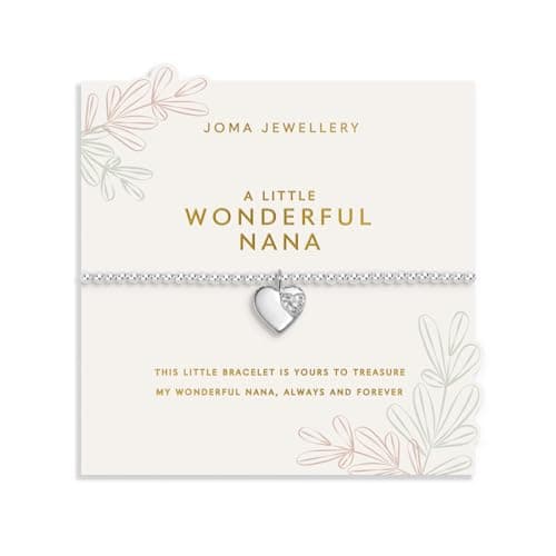 Image of Joma Jewellery GRANDMOTHER A LITTLE WONDERFUL NANA Silver Plated Bracelet 17.5cm stretch