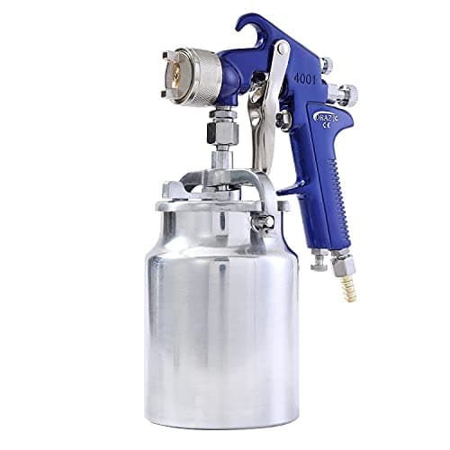 Image of ORAZIO Air Paint Spray Gun, 1000ml Capacity 1.8mm Copper Nozzle Professional Quality Heavy Duty High Pressure Large Volume Suction Feed Cars Trucks Furniture Painting Gun 221261A