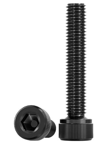 Image of Drenky M6 Cylinder Screws with Hexagon Socket M6 X 35mm Socket Head Cap Screws Bolts DIN 912 (ISO 4762) 304 Stainless Steel Socket Screws Fully Threaded Allen Socket Cap Screws, Pack of 20, Black