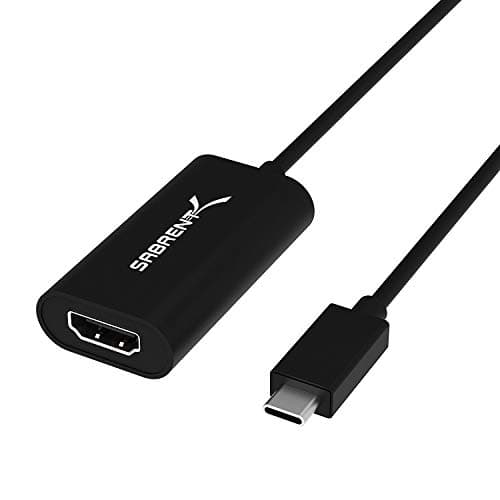Image of SABRENT USB type C HDMI adapter, USB-C 3.2x1monitor converter supports 4K resolutions up to 3840 x 2160 HD@30Hz, compatible with PCs, notebooks, tablets, MacBooks, etc. (DA-HDMC)