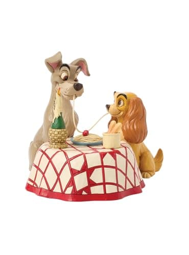 Image of Disney Traditions Lady and Tramp Spaghetti Scene LED Figurine