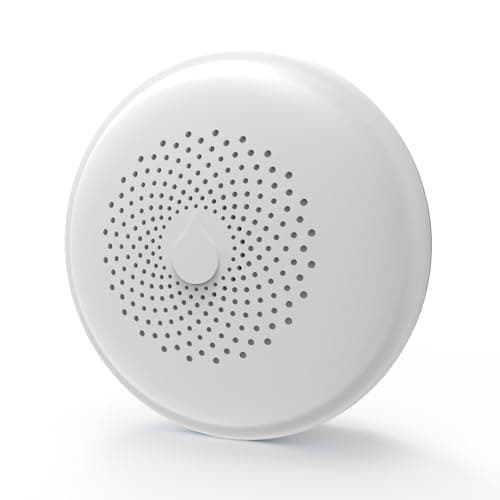 Image of FireAngel FA7011 Water Leak Sensor - Water Leak Detector - Flood Water Sensor Alarm for Kitchen, Bathroom, Basement, Laundry Room - White