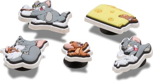 Image of Crocs Jibbitz Charms, Tom and Jerry 5 Pack