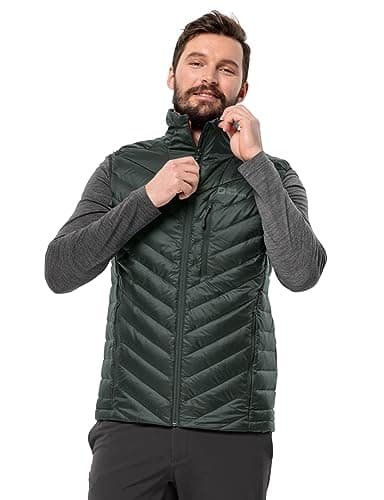 Image of Jack Wolfskin Passamani Down Vest M, black olive, S
