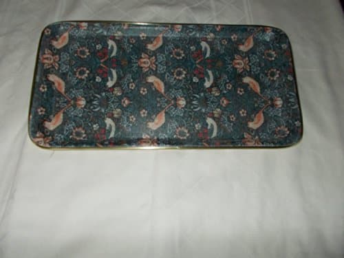 Image of Arnold Designs Sandwich Tray Rectangular 18x35cm (7"x13¾") (Strawberry Thief Blue)