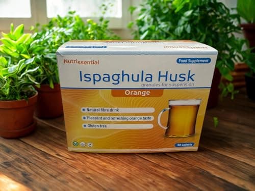 Image of Nutrissential Ispaghula Husk Orange Drink Sachets | Contains Natural Fibre | High Fibre | Gluten Free | 30 Orange Flavour Sachets (60)