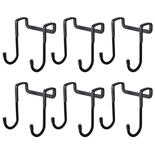 Image of WANGCL 304 stainless steel Double S Shaped Cabinet Drawer Hanger Hook Durable Metal Heavy Duty Hooks for Kitchen Closet Bathroom Drawer Wardrobe Door （6 Pieces）