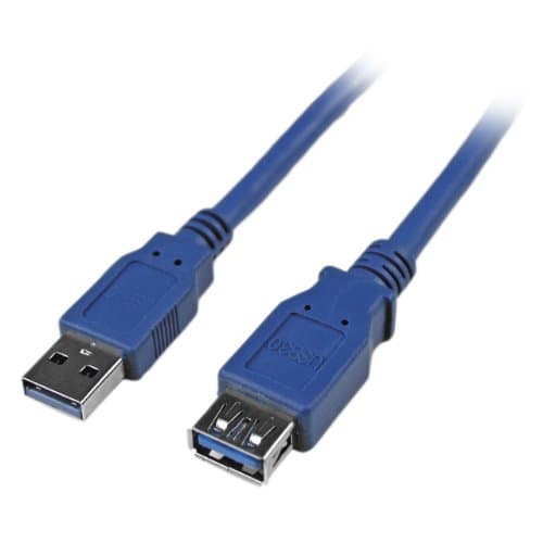 Image of StarTech.com 6 ft SuperSpeed USB 3.0 Extension Cable A to A - M/F - 2m USB 3 Extension Cable (USB3SEXTAA6) Blue