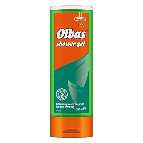 Image of Olbas Shower Gel 250ml - Refreshing Menthol Vapours for Easy Breathing - Contains Pure Plant Oils