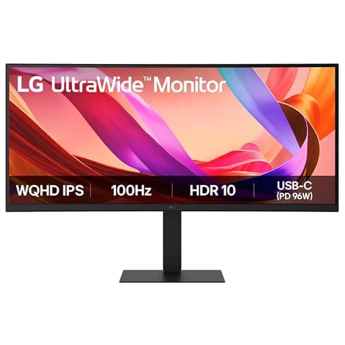 Image of LG UltraWide Monitor 34U650A-B, Curved UWQHD 1440p IPS, 34 inch, 100Hz, 5ms GtG, HDR10, Speakers, HDMI, DP, USB-C (96W PD), Black