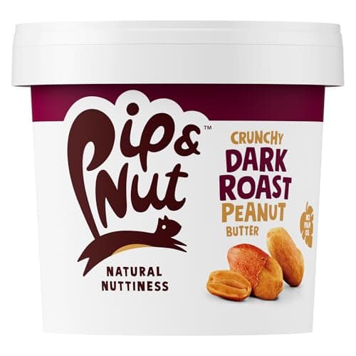 Image of Pip & Nut - Ultimate Crunchy Dark Roast Peanut Butter (1kg) | Natural Nut Butter, No Palm Oil, No Added Sugar, Hi-Oleic Peanuts, High in Unsaturated Fats, Gluten Free, Vegan, Dairy Free