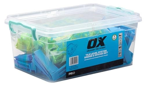 Image of OX Tools Pro Tile Levelling System with 100 Wedges, 100 Spacers & Adjustable Plier
