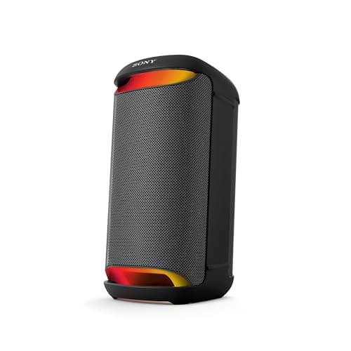 Image of Sony SRS-XV500 - Wireless Bluetooth Party Speaker with Powerful Sound and MEGA BASS - 25 hr Battery Life, Portable, LED Lighting, Party Connect, IPX4 Rating, Karaoke Mic/Guitar Inputs – Black