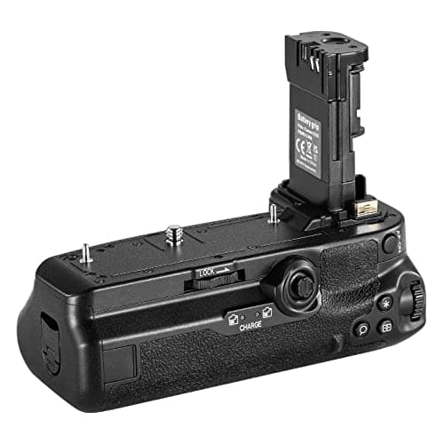 Image of NEEWER Battery Grip Replacement for BG-R10 Compatible with Canon EOS R5 R5C R6 R6 Mark II Mirrorless Cameras, Powered by LP-E6N/LP-E6NH Batteries for Stable Vertical Shooting