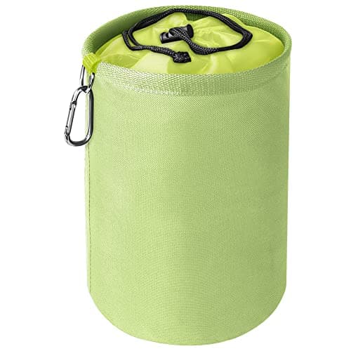 Image of Vicloon Premium Peg Bag, Green Large Peg Bag with Closing Cord and Hanging Snap Hook, Peg Bags for Laundry Clothes Pegs, Indoor Outdoor Pegs Organizer Storage Use