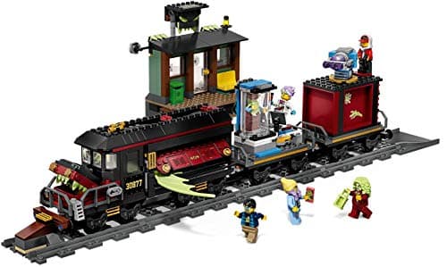 Image of LEGO Hidden Side 70424 Ghost Train Express Construction Set, AR Games app, Toys for 8 Years Old Boys and Girls, Interactive Augmented Reality Ghost Playset with 5 minifigures