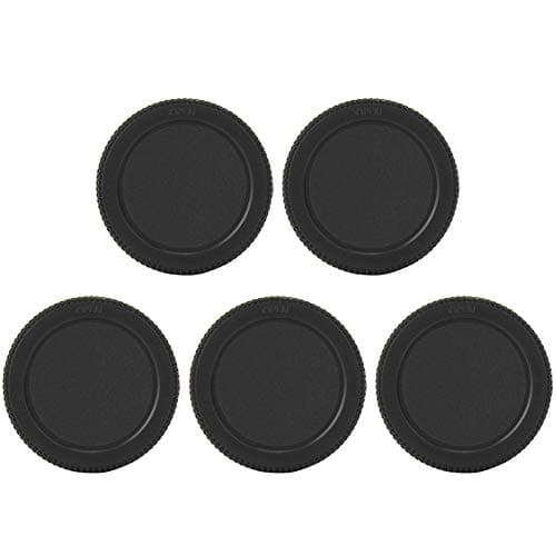 Image of Akozon Camera Lens Rear Cap 5Pcs Durable Plastic Rear Lens Cap Protective Cover Fits for M4/3 Mount Camera