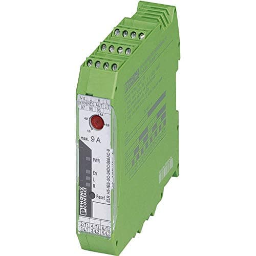 Image of PHOENIX CONTACT ELR H5-IES-SC-230AC/500AC-9 Hybrid Motor Starter for Reversing 3AC Motors up to 500V AC and 9A Output Current, 22.5 mm Width, 107 mm Height
