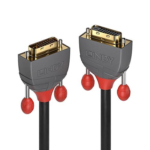 Image of LINDY 36234 DVI-D Dual Link Extension Cable - Anthra Line Black, 5m