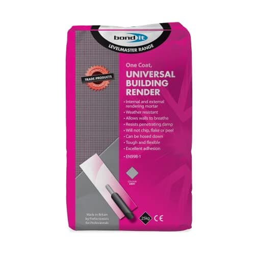 Image of Bond-It Universal One Coat Building Render Internal and External Rendering Mortar 25kg