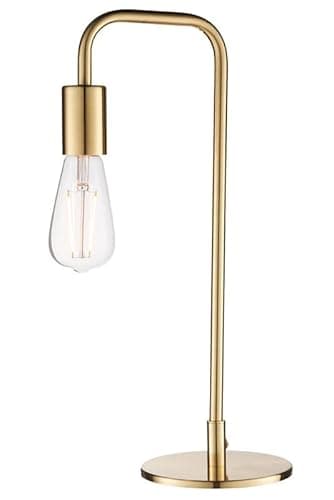 Image of National Lighting Alan E27 Chrome Mid-Century Modern Table Lamp - 240V, IP20 Rated, Sleek Polished Steel Non Dimmable Bedside Table Lamp - LED Compatible, Inline Switch, 40W Max
