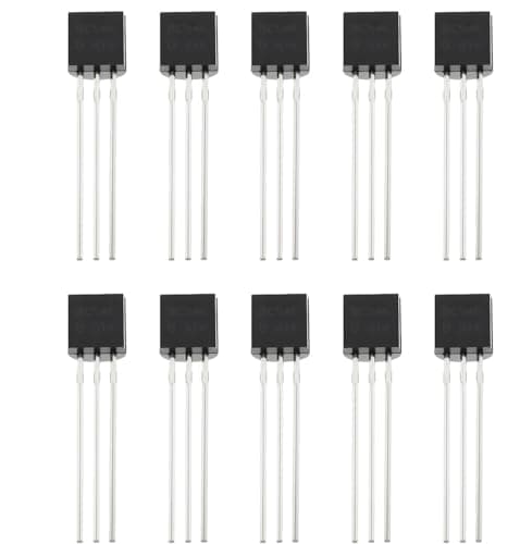 Image of CLIVE-ALFIE 10PCS BC550 NPN Transistor TO-92, Low Noise High Gain Audio Amplifier & General Purpose Switching Transistor for DIY Electronics