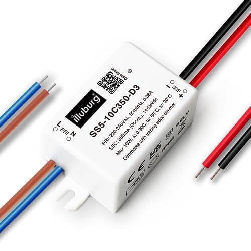 Image of illuburg LED Driver Dimmable TRIAC 350mA Constant Current 5W - 10W Flickerfree LED Power Supply Transformer